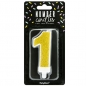 Preview: Number Candle - 1 - Gold